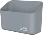 loukin Magnetic Marker & Remote Control Organizer, Dry Erase Marker Holder, Magnetic Storage for Whiteboard or Refrigerators (Gray)