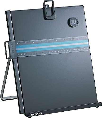 Kensington Metal Letter Size Copyholder with Line Guide and Magnetic Paper