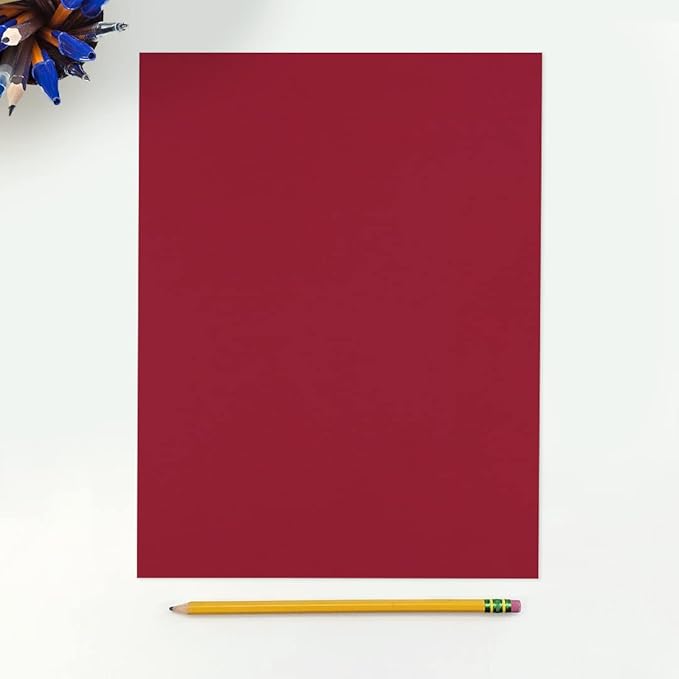 LUXPaper 8.5" x 11" Paper | Letter Size | Garnet Red | 80lb. Text | 500 Qty