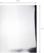 Hygloss Metallic Cardstock Sheets – 200 Shiny Gold & Silver Sheets, 8.5” x 11” - Sturdy 10 pt. – Metallic Foil Board Paper for Crafts, Scrapbooking, Posters & Decorations