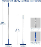 CELOX Grout Brush with Long Handle, Tile Grout Cleaner Brush for Tile Floors, for Shower Tile, for Cleaning Grout, Blue