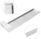 Acrylic Monitor Memo Board for Sticky Notes, Transparent Message Holder with Self-Adhesive Design, Space-Saving Desktop Organizer for Office, School, Home –(Right)