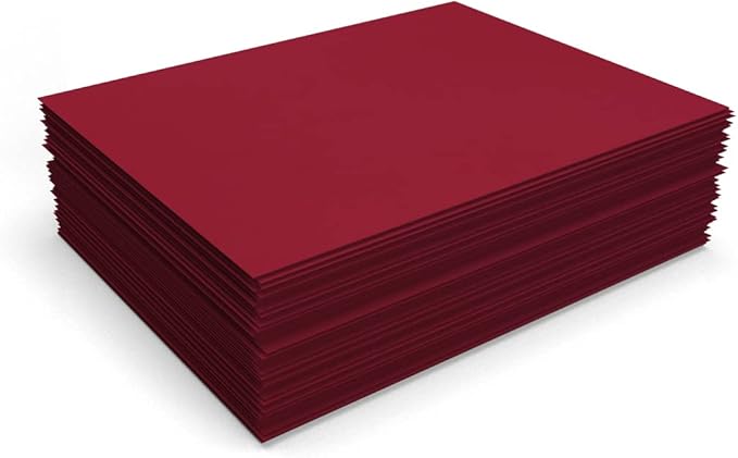 LUXPaper 8.5" x 11" Paper | Letter Size | Garnet Red | 80lb. Text | 1,000 Qty