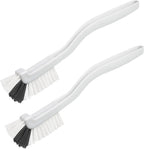 GTOTd Kitchen Right Angle Scrub Grout Small Cleaning Brush（2 Pack）Best Kitchen Gadgets Gifts Stuff for Bottle Bathroom Brushes Household Pot Pan Dishwasher Edge Corners Deep Brush with Stiff Bristles
