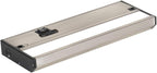 LED Under Cabinet Lighting Hardwired - 3CCT 9 Inch Satin Finish - Undercabinet Lights for Kitchen - Linkable Undercounter Dimmable Plug in Light or Hard Wired - Under Counter Fixture Direct Wire