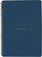 Merely Home Undated Daily Planner | 8.25” x 11.75” To Do List Notebook | Work Productivity ADHD Organizer | Men and Women Planner | College Supplies | Navy | Portrait Layout