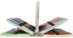 Vomgomfom Large Capacity Pencil Holder with Zipper Closure Twill Fabric Case for 300 Colored Pencils or 200 Gel Pen, Artist Organizer (Gray Rose)