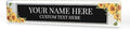 Signs ByLITA Floral Pattern Customized Nameplate | Harvest Sun Personalized Full Color Acrylic Desk Sign