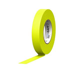 1" Width ProTapes Pro Gaff Premium Matte Cloth Gaffer's Tape With Rubber Adhesive, 50 yds Length x, Fluorescent Yellow (Pack of 1)