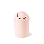 Umbra 1.25 Gallon Mini Waste Can with Removable Swing-Top Lid - Small Garbage Bin for Kitchen, Bathroom, Bedroom, Office - Compact Trash Can Fit Under Tables & Counters - Pink