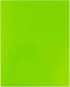 JAM PAPER Laminated Two Pocket Glossy School Folders - Letter Size - High Gloss Lime Green - Bulk 25/Pack