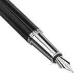 Amazon Basics Fountain Pen with two replacement cartridges- Medium Point, Black Ink