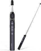 Norwii N21 Bluetooth Presentation Clicker with Telescopic Teaching Pointer, Presentation Remote with Retractable Stick for PowerPiont, Wireless Presenter, Slide Advancer (Black - Red Pointer)