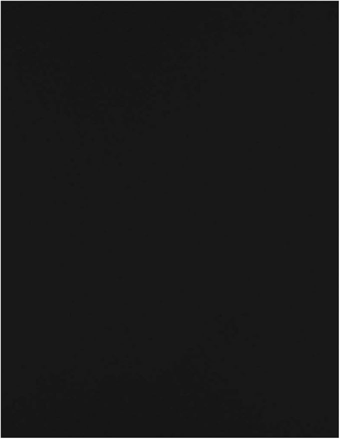 LUXPaper 8.5" x 11" Cardstock | Letter Size | Midnight Black | 100lb. Cover (183lb. Text) | 50 Qty