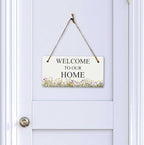 Signs ByLITA Wildflower Meadow Personalized Hanging Wall or Door Sign (5 x 10") | Custom Signage for Your Home & Business