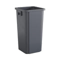 Krollen Industrial 23 Gallon Grey Square Commercial Trash Can