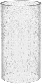 Sunwo Glass Shade Straight Cylinder Glass Lamp Shade Replacement with Multiple Effects (Bubble Straight Cylinder)