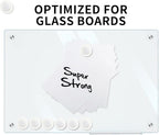 Glass Whiteboard Magnets Round Refrigerator Magnets Dry Erase Board Fridge Rare Earth Neodymium Magnet for Home School & Office (Clear,3 cm) 20 Pack
