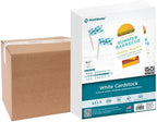 PrintWorks White Cardstock 8.5" x 11" - 67 lb/147 gsm Vellum Bristol - 750 Sheets - Made in the USA - SFI® Certified - 92 Bright - Card Stock Printer Paper for School, Craft, & Office Use (00564C)