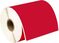 HOUSELABELS 4" x 6" Red Shipping Labels on 1" Core Compatible with Zebra and Rollo Printers, 8 Rolls / 250 Labels per Roll