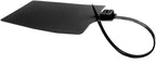 Blank Waterproof Plastic Tags Marker Ties Large Labeling Tags 2.28"×3.94" (50pcs, Black)