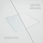 Glass Chair Mat with Exclusive Beveled Edge by Clearly Innovative 1/4” Thick Ultra-Clear Glass, Protect Your Home or Office Floor, Hardwood or Carpet (STARPHIRE, 45" by 53")