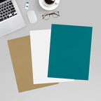 LUXPaper 8.5" x 11" Cardstock | Letter Size | Teal | 100lb. Cover (183lb. Text) | 50 Qty