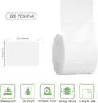 Risio Thermal Labels 1.57"x1.18"(40x30mm),220 Labels/Roll(10 Rolls),Waterproof, Oil-Resistant, Scratch-Resistant Thermal Label Paper,for Barcode/Address/Mailing/Logo/Business/Home