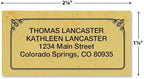 Antique Personalized Return Address Labels- Set of 144, Large Self-Adhesive, Flat-Sheet Labels, by Colorful Images