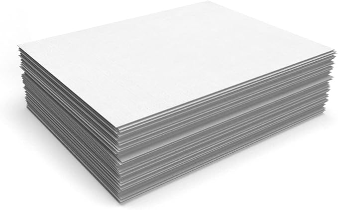 LUXPaper 8.5" x 11" Classic Linen Paper | Letter Size | Avon Brilliant White | 70lb. Text | 1,000 Qty
