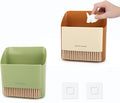 SAYAPE Small Broom and Dustpan Set, Portable Hand Whisk Broom Brush, Mini Hanging Trash Can, Soft Bristle Household Brooms with Dust Pan Combo Set for Cleaning Home, Desktops - 2 Pack (Green+Orange)
