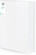 Phyxin 60-Pocket Portfolio Binder Organizer, Binder Sheet Protectors 8.5" x 11", Displaying 120 Page Plastic Folders for Documents, Document Organizer for Concert, Artwork, School & Office Use, White