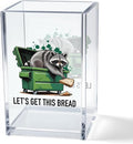 Vgrti Let痴 Get This Bread Acrylic Cosmetic Pencil Pen Holder Cup, Funny Raccoon Pen Holder Cup, Raccoon Gifts Sarcastic Motivational Work Gifts for Women Men Coworkers Friends Entrepreneurs Boss