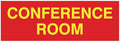Signs ByLITA Basic Conference Room Sign (Red/Yellow) - Medium