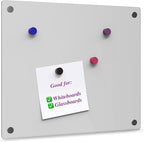 Strong Magnets for Whiteboard, Glassboard and Fridge (White, 8 Pack, Small). N54 Neodymium Rare Earth Heavy Duty Magnets for Home and Office Supplies.