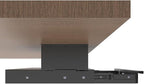 QiaoYoubang Under Desk Lockable Sliding Out Drawer with Cable Management, 17 inch Wide Office Storage Organizer for Standing Desks or tables with a Crossbar less than 3.2" High, 12 Inch Deep
