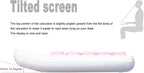 Mechanical Calculator,BTSEYAW Dual Power Calculator with 8 Digit Display tilt Screen and Big Buttons, Cute Office Desk Accessory (Pink)