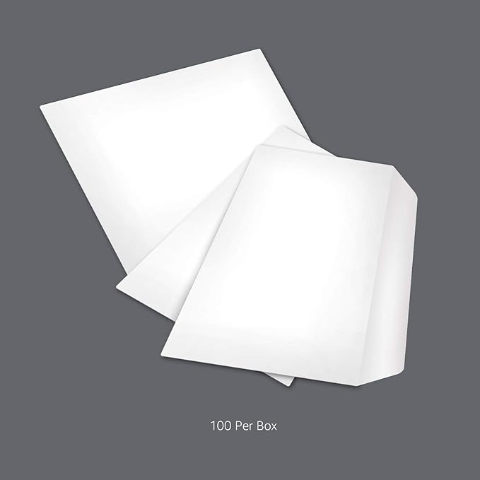 Amazon Basics Security Self-Seal Mailing Envelope, White, 6 3/4, 100-Pack