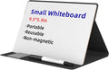 Mehaving Small Dry Erase Board with Stand for Desk, Portable Reusable Desktop Notepad, 9.5 * 6.6in Memo White Board,Office Home Supplies Desk Accessories MH770 (Black)