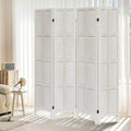 ALeesing 4 Panel Room Divider, 5.6Ft Wood Room Dividers and Folding Privacy Screens, Room Divider Wall Freestanding Room Partitions, Room Dividers Screen for Home Office Bedroom, White