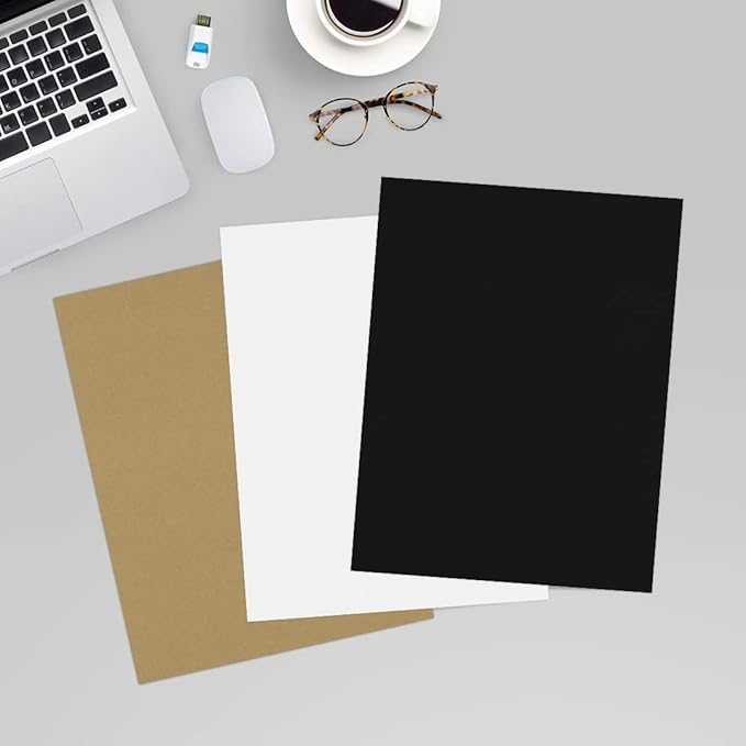 LUXPaper 8.5" x 11" Paper | Letter Size | Midnight Black | 28lb. (80lb. Text) | 250 Qty