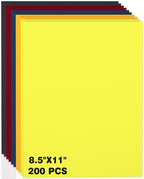 Colored Cardstock 8.5 x 11,200 Sheets Heavyweight Cover Cardstock Printer Paper 8.5 x 11, 190 gsm Card Stock Paper for DIY, Professional Printing, Wedding Invitations, Office Cards & Crafts