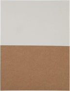 JAM PAPER Shipping Labels - Half Page - 5 1/2 x 8 1/2 - Brown Kraft - 50/Pack