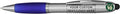 DISCOUNT PROMOS Custom Stylus Ballpoint Pens Set of 10, Personalized Bulk Pack - Black Ink, Great for Office, School, Business, Tradeshows, Events - Blue