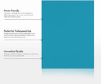 LUXPaper 8.5" x 11" Paper | Letter Size | Bright Blue | 60lb. Text | 1,000 Qty