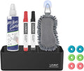 LOUKin Magnetic and Adhesive Marker Holder, Dry Erase Accessory Tray Set (Includes 1 Eraser, 1 Cleaner, 2 Dry Erase Markers and 6 Magnets), Ideal for Office, School or Home Use.