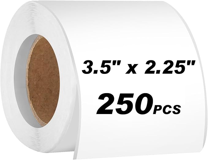 250pcs 3.5 x 2.25 Inch Blank Name Tag Stickers for Classroom, Removable Freezer Labels for Storage Bins Jars Food Containers Box Easy Peel Off Tear Resistant No Residue Moving Labels to Write On