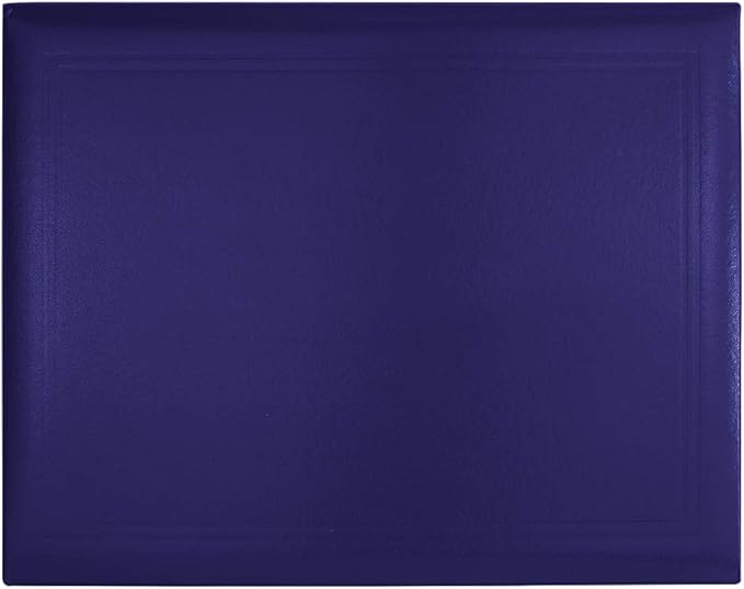 GraduationMall 8.5"x11" Smooth Padded Diploma Cover Certificate Holder Purple,1-Pack