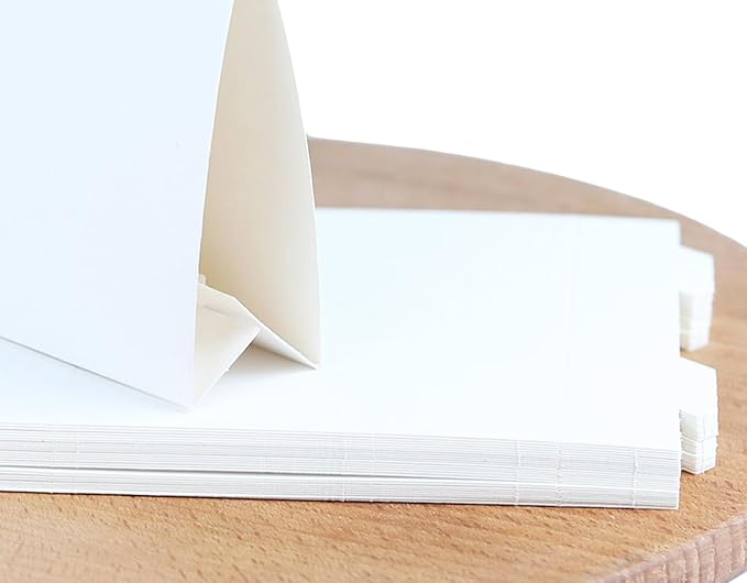 20 Pack White Blank Table Place Cards - Name Card for Weddings, Tent Signs for Food, Tags for Party Buffet, Blank Reserved Seating Card for Event, Name Place Card for Table Setting