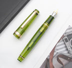 JINHAO 82 Fountain Pen (Transparent Olive Green,Fine Nib 0.5mm)